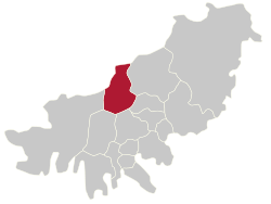 北区在釜山广域市的位置图