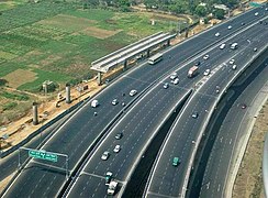 Flyover in New Delhi Heading Towards Airport