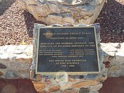 Buffalo Soldier Legacy Plaza Marker.