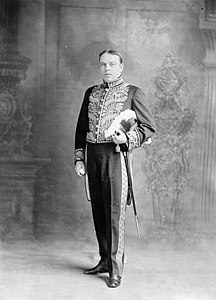 William Lyon Mackenzie King, wearing court dress as Minister of Labour, taken in 1910