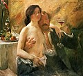 路易斯·科林斯《自画像（和其妻夏绿蒂与一只高脚杯）》，1902年，私人收藏