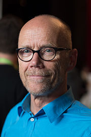 The german designer, typedesigner and author Erik Spiekermann at the beyond tellerrand conference 2014 in Düsseldorf