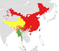 漢藏語系分布