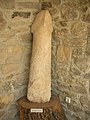 Prehistoric statue of a penis in the Vilvestre Museum.