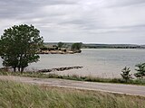 Westward lake view from Minooka Park (2021)