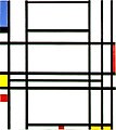 Image 22Piet Mondrian, "Composition No. 10" 1939–1942, De Stijl (from History of painting)