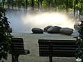 Benches in the square