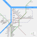 Rapid transit map of Belgrade