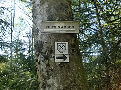 The sign indicating the Samson well