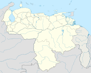 Map of Venezuela showing the locations of World Heritage Sites