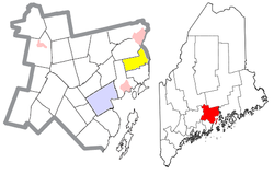 普罗斯佩克特在瓦多县的位置（以黄色标示）