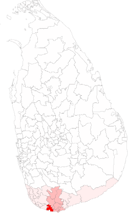 Location of Weligama