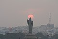 Sunset on Buddha Statue, Hussain Sagar