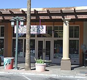 The Dobson Building was built in 1912 and is located at 64 S. San Marcos Place. John H. Dobson, who first homesteaded in the Mesa area in the 1890's, was one of the most instrumental men in Chandler’s early history, financing many private and public ventures, as well as establishing the First National Bank in 1919. Dobson Road is named after him. The building is listed as historical by the Chandler Historical Society.