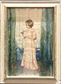 Young girl in pink party gown, n.d.