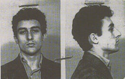 Pavlovici's mugshot on his arrest, 1959