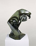 Raymond Duchamp-Villon, 1914 (cast c. 1930), Le cheval (The Horse), bronze, 43.6 × 41 cm