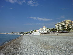 Nice beach and Hotel Negresco