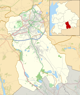 Turton and Entwistle Reservoir is located in Blackburn with Darwen
