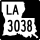Louisiana Highway 3038 marker