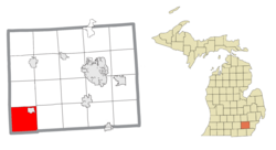 Location within Washtenaw County