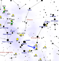 Map showing the location of NGC 6231