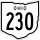 State Route 230 marker