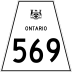 Highway 569 marker