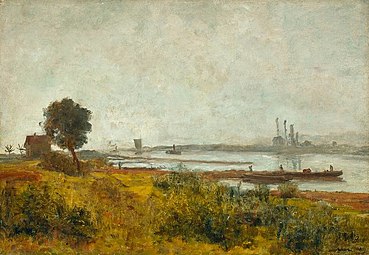 River Landscape in Mecklenburg (1895)