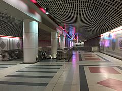 Mezzanine of the LA Metro Pershing Square station