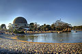 The Planetarium and the artificial lake in the foreground