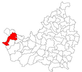 Location in Cluj County