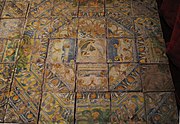 Tiles with the devices of Claude d'Urfé, from the Château de la Bastie d'Urfé, c. 1557–60