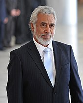 Xanana Gusmão in a western-style suit
