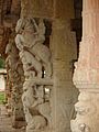 Yali pillars at Ranganatha temple, Rangasthala, Chikkaballapur district, Karnataka