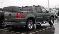 2002 Ford Explorer Sport Trac, rear ¾