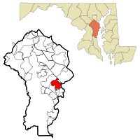 安纳波利斯在马里兰州安妮阿伦德尔县的位置