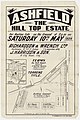 Ashfield The Hill Top Estate, 1924, Richardson & Wrench, Holden St, Trevenar Rd, lithograph F Cunningham and Co.