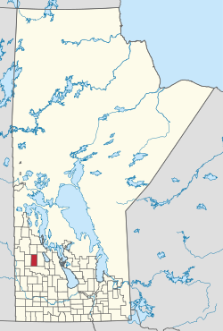 Location of Gilbert Plains Municipality in Manitoba