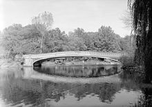 Bow Bridge spans the Lake at its narrowest point