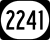 Kentucky Route 2241 marker