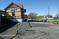 Site of relocation showing damage after the September 2010 Canterbury earthquake.