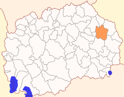 Location of Vinica Municipality