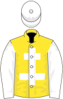 Yellow, white Cross of Lorraine, sleeves and cap