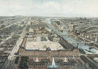 巴黎俯视图画作（1850年）