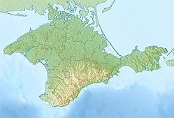 琼哈尔海峡在克里米亚的位置