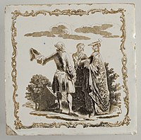 Sadler and Green tile, 1760