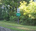 Sign for a road entering Traxler