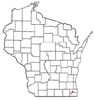 Location of Eagle Lake, Wisconsin