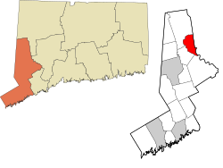 Bridgewater's location within the Western Connecticut Planning Region and the state of Connecticut